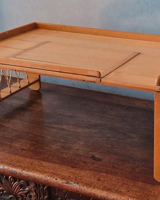 Vassoio da letto legno+corda F.lli Reguitti anni60