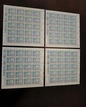 4 minifogli 5000 lire francob turrita