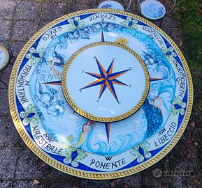 Tavolo e sedie in pietra lavica