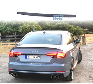 SPOILER AUDI A4 B9 SEDAN 15-19 LOOK RS4 NERO OPACO