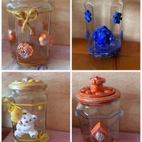 Barattolo vetro porta caramelle festa della mamma