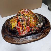 scultura del vesuvio dell'arte presepia