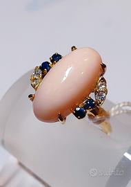 ANELLO IN ORO E CORALLO