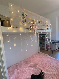 Letto a soppalco in legno