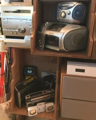 Radio varie vintage 1970-80+Compatto Sony anni 90