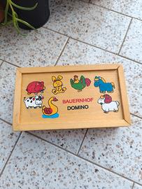 domino gioco in legno per bambini