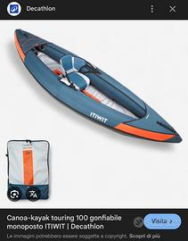 Kayak decathlon gonfiabile NUOVO