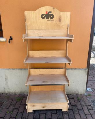 Scaffale/espositore legno