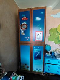 armadio 4 ante (2 parti sovrapposte) 