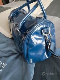 borsa Armani jeans vernice blu