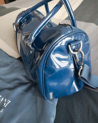 borsa Armani jeans vernice blu