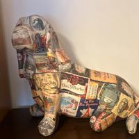 Buldog inglese in cartapesta