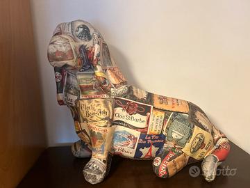 Buldog inglese in cartapesta
