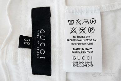 gucci pantaloni bianchi 38