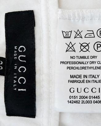 gucci pantaloni bianchi 38