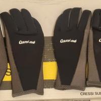 n. 02 paia Guanti Cressi Sub Neoprene - subacquea