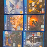 set di 8 giochi  ps4 