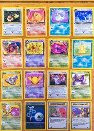 CARTE POKEMON-TEAM ROCKET ITALIANO 1ED