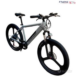MTB Vulcano a pedalata assistita  350w grigia