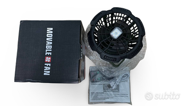 💡 Ventilatore Campeggio USB con Luce LED – Nuovo!