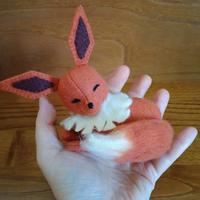 Pokemon sleepy Eevee peluche cucito a mano