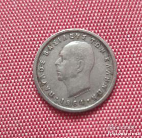 Moneta Greca lepta 1964