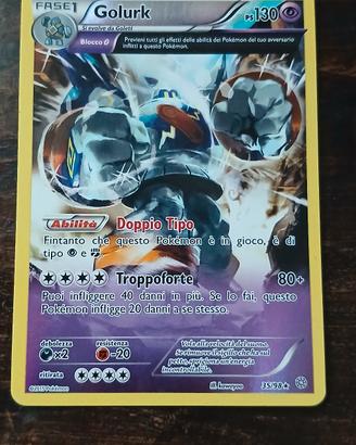 Carta Pokemon Golurk reverse 