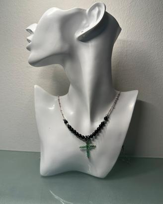 Collana con Croce Verde