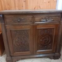 mobile servante nuovo falegnameria scolpito noce