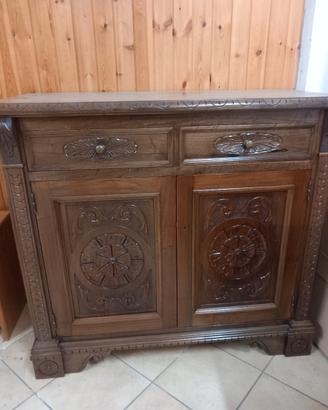 mobile servante nuovo falegnameria scolpito noce