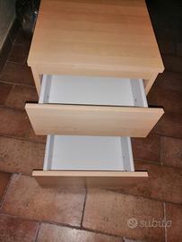 Comodino 2 Cassetti 