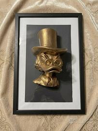 Quadro  Zio Paperone realizzato in 3D 