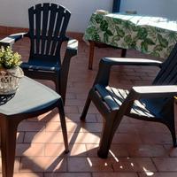 salotto da giardino grigio antracite 