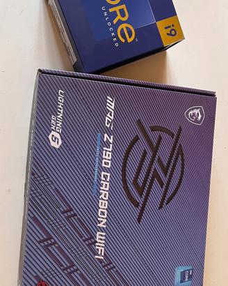 Scheda madre MSI z790 carbon e processore intel i9