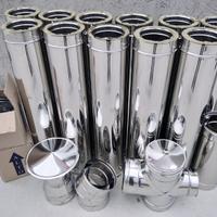 Tubo canna fumaria doppia parete inox coibentato