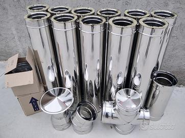 Tubo canna fumaria doppia parete inox coibentato