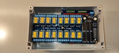 Telecontrollo GSM/4G LTE 16 relè output+16 input
