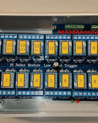 Telecontrollo GSM/4G LTE 16 relè output+16 input