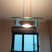 Lampadario F.Fabbian modello "Quadra" anni "80