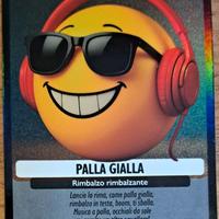 Carta rara Palla Gialla Brainrot Universo Psichede