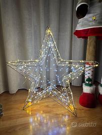Stella di Natale 3D con 200 leds