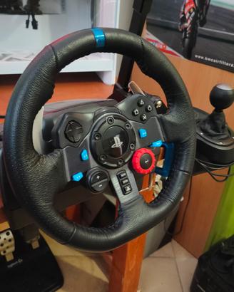 Logitech g29 + pedaliera e cambio H 