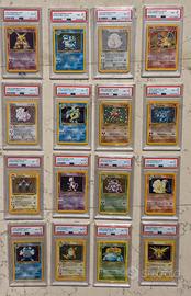 Lotto pokemon base set psa 8 holo