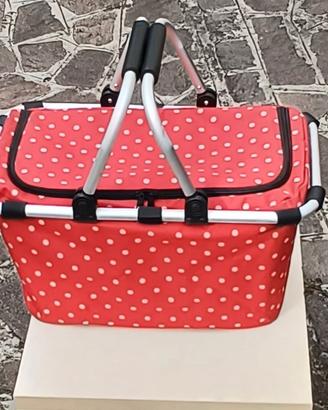 Cestino da picnic pieghevole in tessuto
