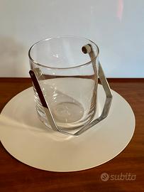 Secchiello portaghiaccio vintage - manico  cromato