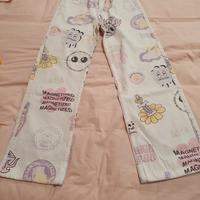 jeans a gamba larga ragazza