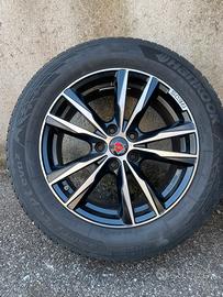Cerchi in lega neri diamantati R17 +gomme m/s 225