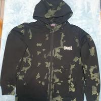 Felpa con zip lunga e cappuccio Lonsdale originale