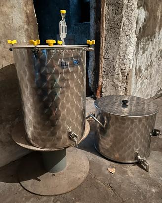 Pentola produzione + Fermentatore 50 L Polsinelli