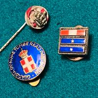 distintivo spille, sistema sabaudo e corona reale